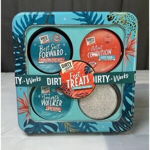 New  Dirty Works Feet First Footcare Collection: Scrub, Salt, Butter & Pumice‎